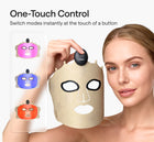 Ulike LED light therapy mask with one-touch control to switch red blue and mixed light modes