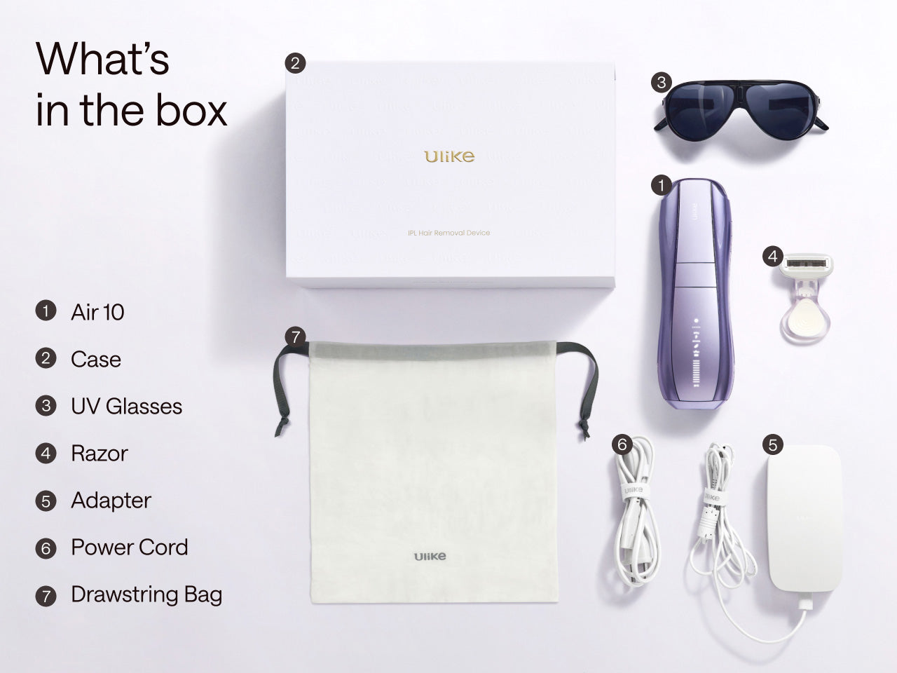 What is in the Box White Ulike Air 10