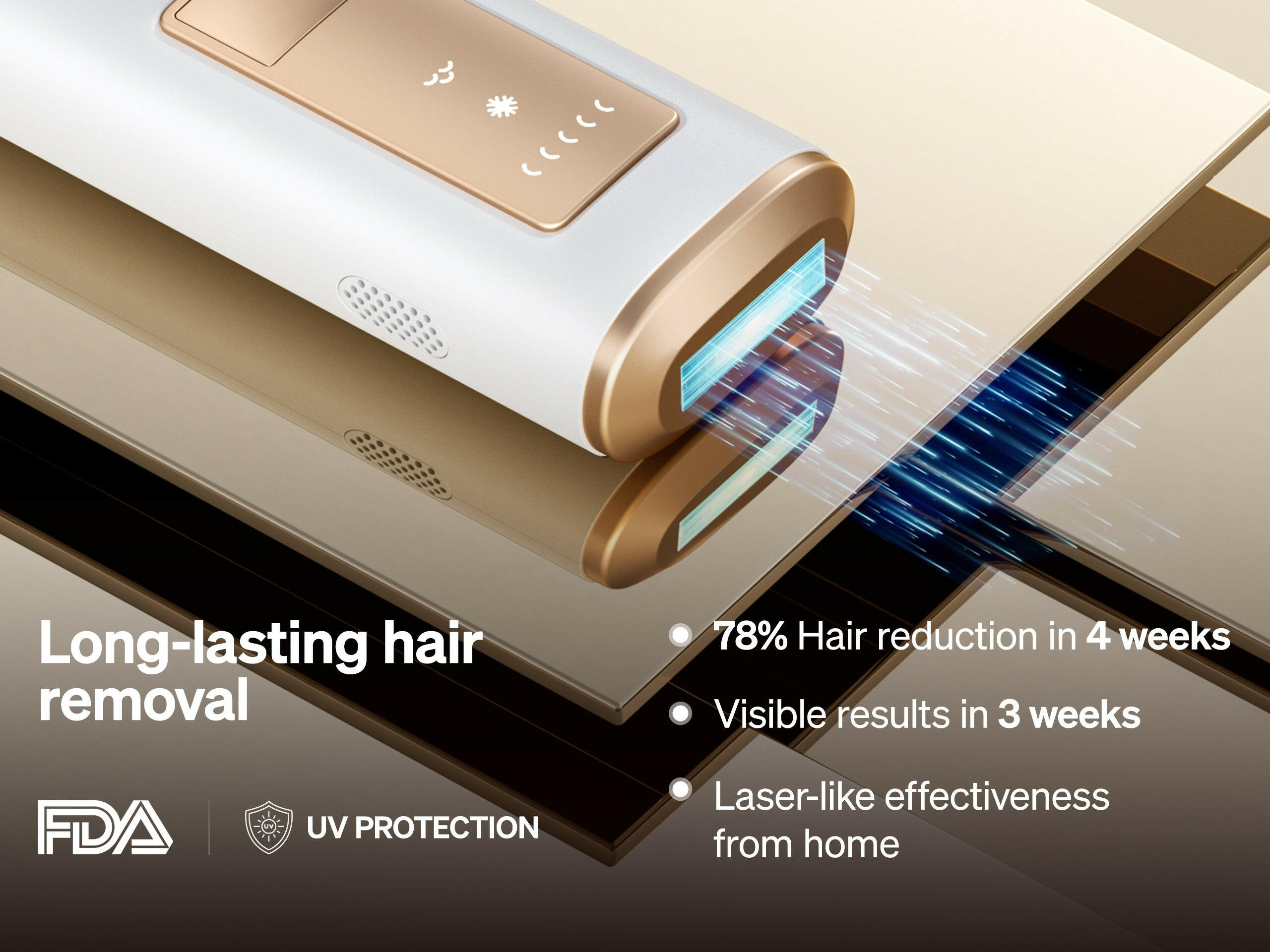 Ulike Sapphire Air+ IPL Hair Removal Handset.