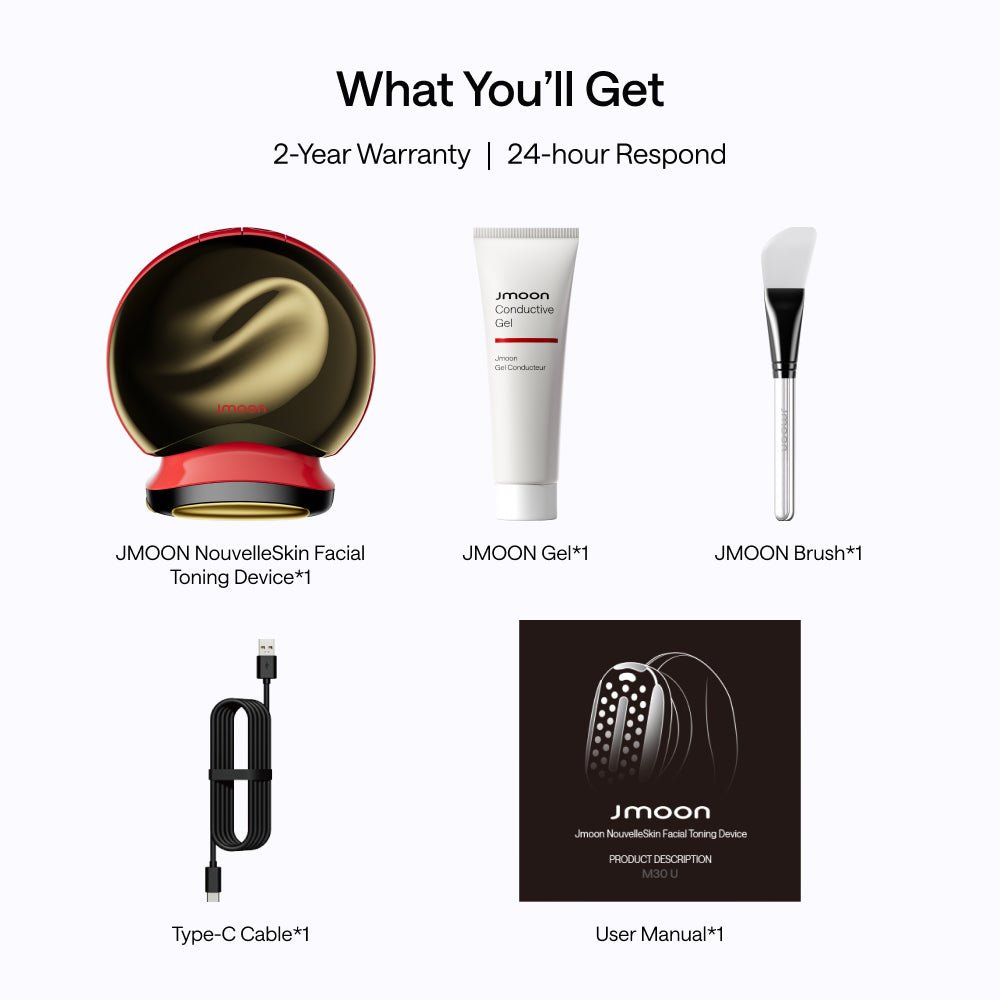 JMOON NouvelleSkin Facial Toning Device Brush Set - JMOON