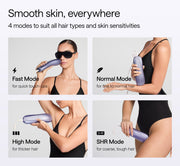 Ulike Air 10 Purple Hair removal with 4 modes for bikini hair