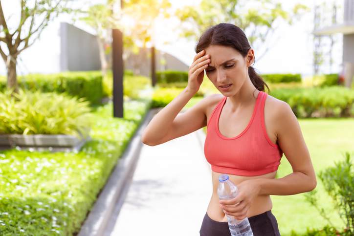 Evite el calor y la sudoración
