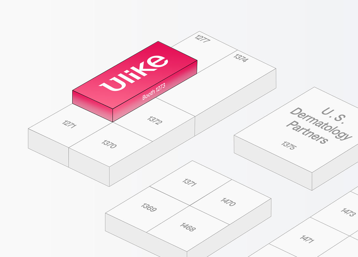 Directions to the Ulike booth at AAD 2025