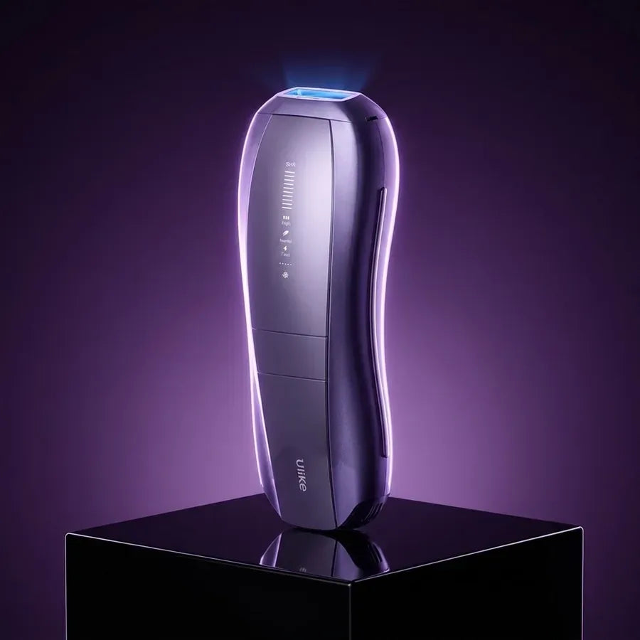 The Ulike Air 10 glowing on a black plinth