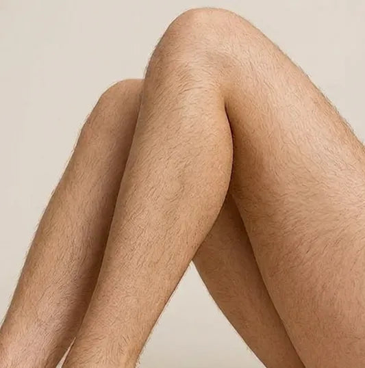 Legs: legs with visible hair, before