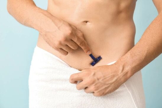 shaving pubic hair