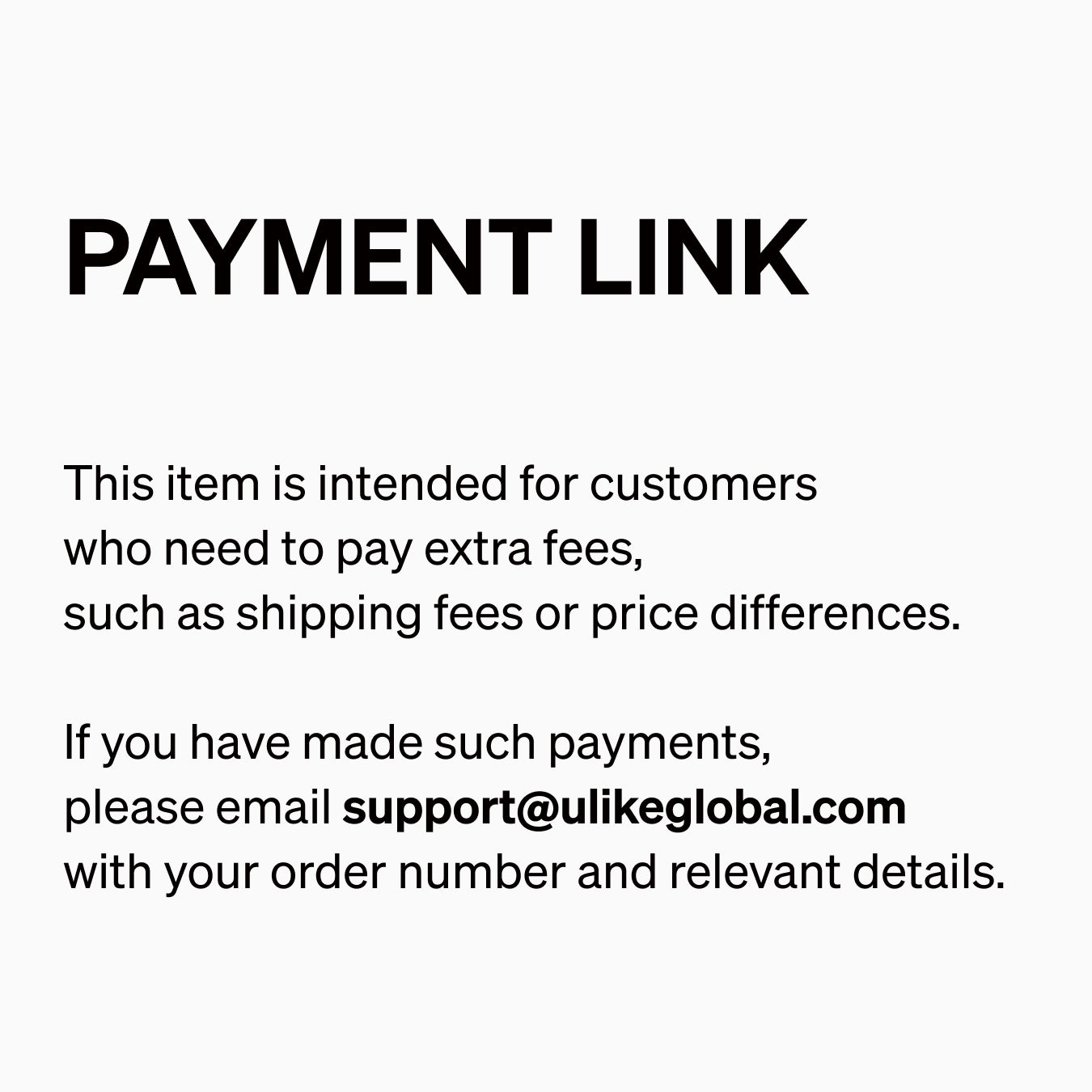 Extra Payment Link